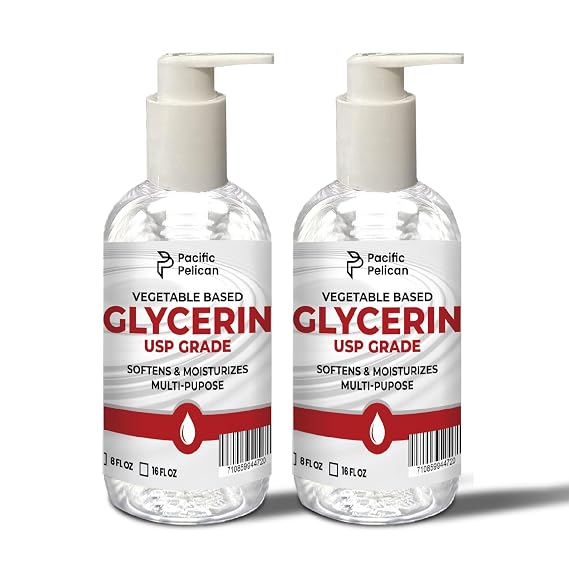32 fl oz Vegetable-Based Glycerin | USP Grade | Softens & Moisturizes | Multi-Purpose (16 fl oz x 2)