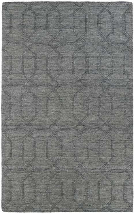Kaleen Rugs Imprints Modern Hand-Tufted Area Rug, Grey, 2' 6" x 8' Runner