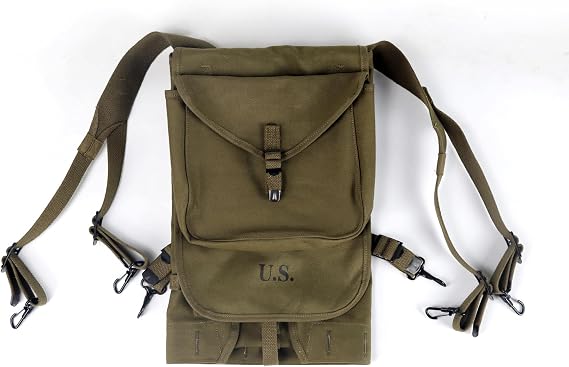 ANQIAO WW2 US M1928 Haversack Olive Green (m1928 haversack)
