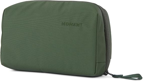 Moment Everything Tech Organizer Water-Resistant Travel Pouch for Cables, Chargers & Accessories | Regular & Mini Sizes (Olive, Regular)