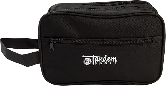 Tandem Sport Volleyball Officials' Bag - Ref Kit with Compartments for Whistle, Net Setter, Pocket Pump, Pressure Gauge, and Penalty Cards - Black