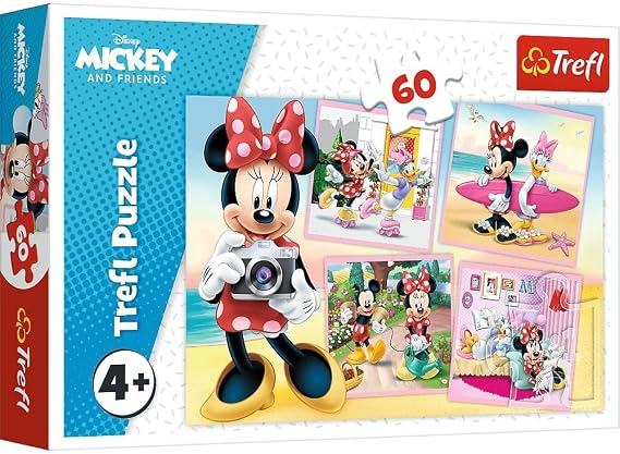 Trefl Puzzles - "60" - Sevimli Minnie/Disney Minnie
