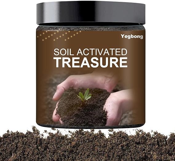 100g Soil Improver,Soil Activated Treasure,Plant Compost-You Will Be AmazedSoil Activator,Soil Penetrant Wetting Agent,Promotes Water Movement Root Absorption,Pimprove Soil,Improve Nutrient Uptake