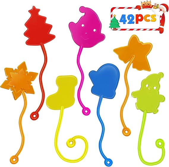 Christmas Sticky Hands Bulk 42 PCS Christmas Party Favors for Kids Gifts