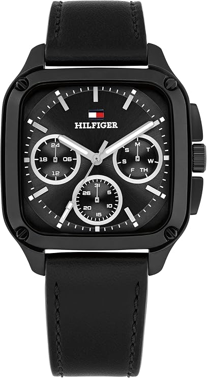 Tommy Hilfiger Analogue Multifunction Quartz Watch for Men - Available with Stainless Steel or Leather Bracelet