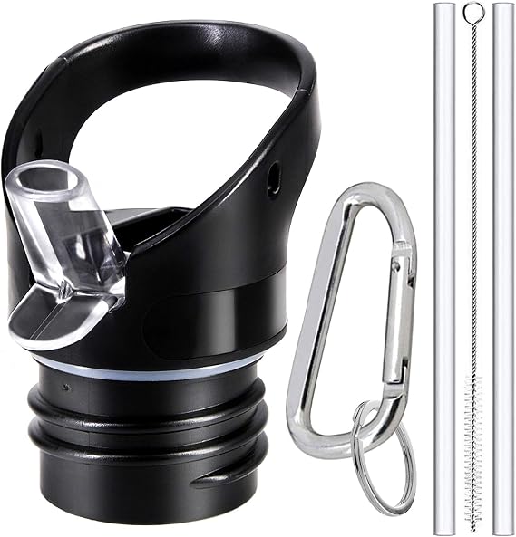 Straw Lid for Hydro Flask Standard Mouth - Multi-Compatible with Simple Modern Ascent Lid for 1.91" Mouth 18 oz, 21 oz, 24 oz Insulated Water Bottle Flip Top