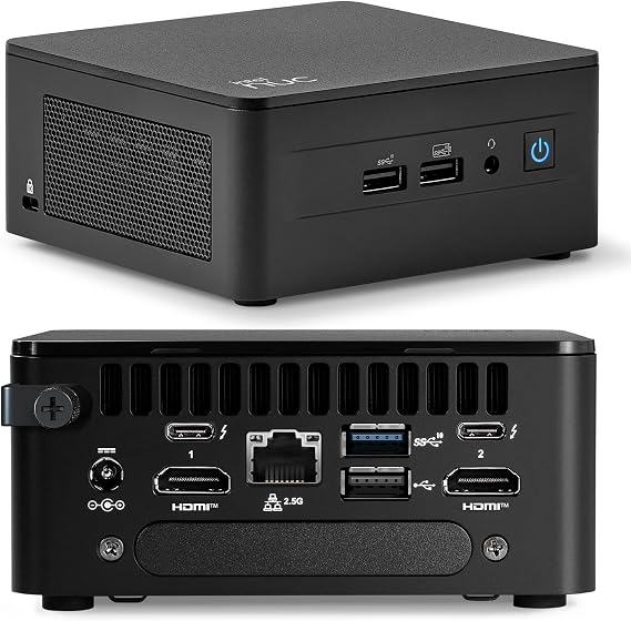 Intel NUC 13 Arena Canyon Mini PC NUC13ANHi7 Mini Desktop Computer/HTPC 13th Gen. Intel Core i7-1360P,12 Cores(4P+8E), 16 Threads,WiFi 6, Bluetooth 5.3,Windows 11 Pro(32GB DDR4 RAM,1TB PCIe SSD)