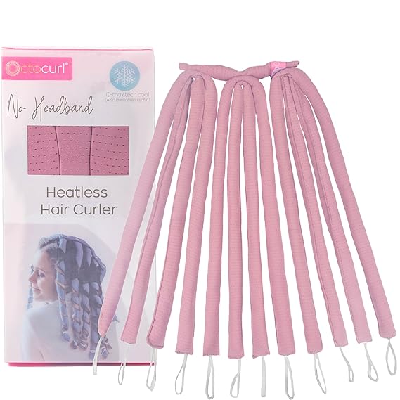 Octocurl No Headband Heatless Curling System for 360 Heat-Free Curls