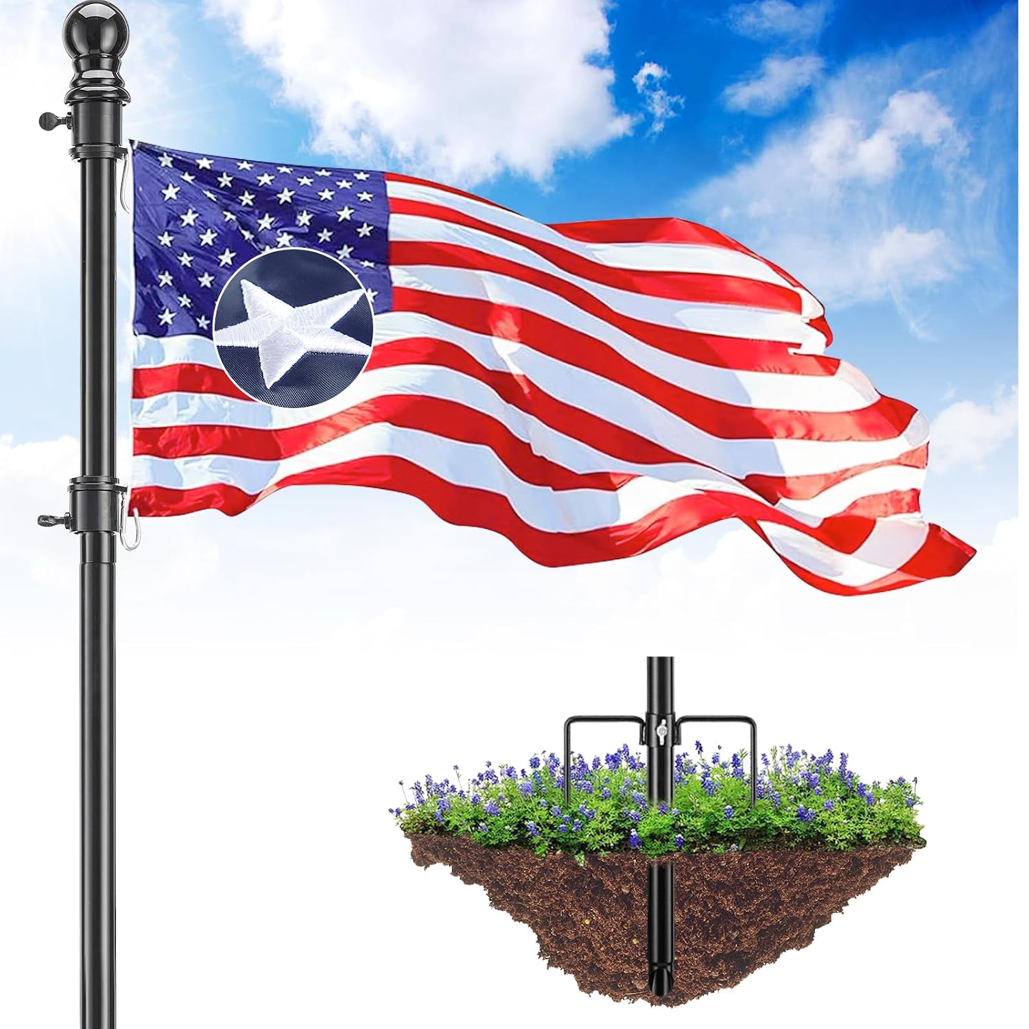 cogardenshower Ground Flag Pole