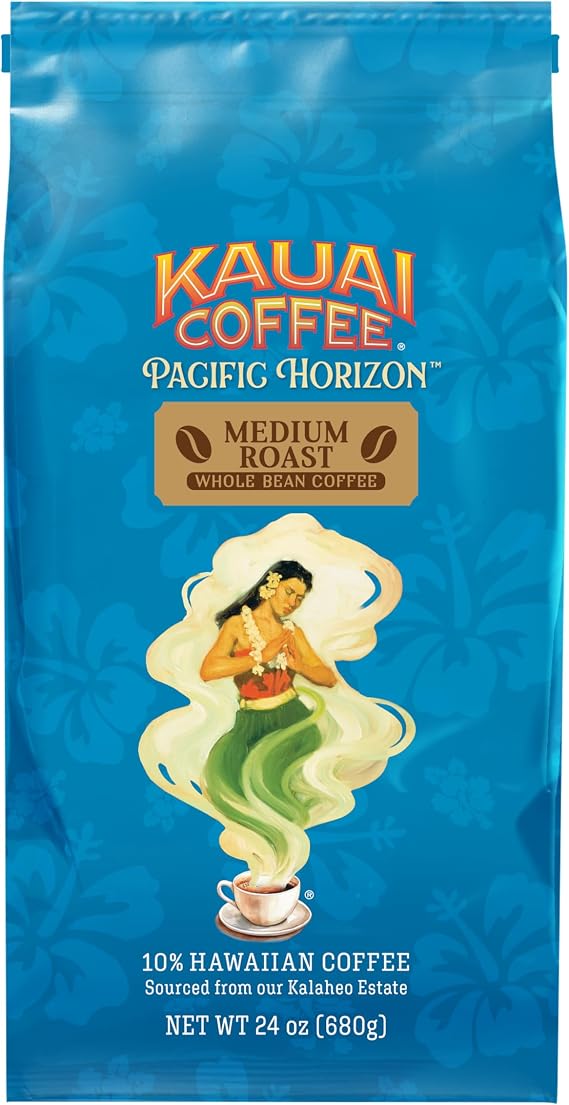 Kauai Coffee Whole Bean Coffee - Koloa Estate Medium Roast, 24 oz Bag