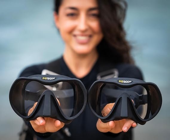 Radical Scuba Diving Mask - Black