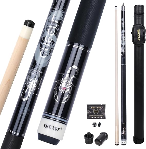CUEELF Scorpion Pool Cue Pro Taper Low Deflection Shaft 12.5mm Tip