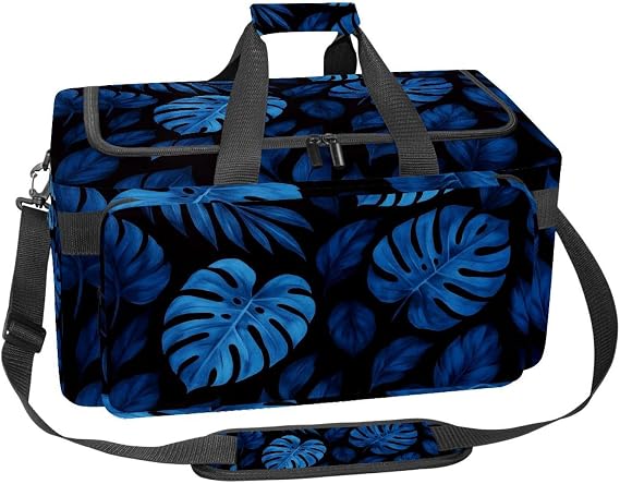 Travel Duffel Bags for Men and Women, Waterproof Weekender Overnight Gym Bags, Palm Leaves