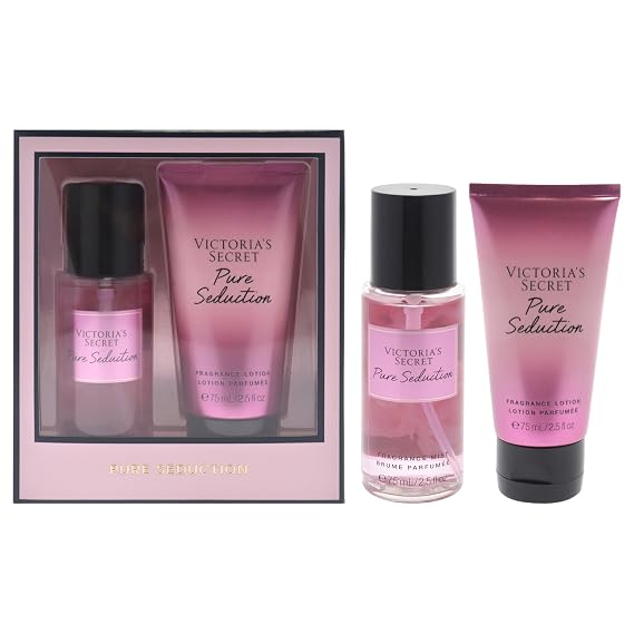 Pure Seduction Set by Victorias Secret for Women - 2 Pc Gif Set 2.5oz Fragance Mist, 2.5oz Fragance Lotion
