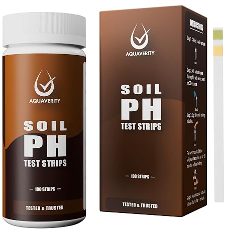 Premium Soil Testing Kit – 100 Soil pH Test Strips (3-9 Range) | Quick & Accurate pH Testing for Garden, Lawn & Plants | Easy-to-Use pH Soil Tester Strips for Healthy Soil & Optimal Growth