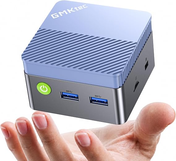 GMKtec G5S Mini PC, Intel N5095, First Release, 3.1 GHz, Win11 Pro, 8GB + 128GB SSD Expandable up to 8TB, Ultra Lightweight 7.1 oz 206 g, Small PC, Quiet Design, 4K Compatible, High Speed Heat