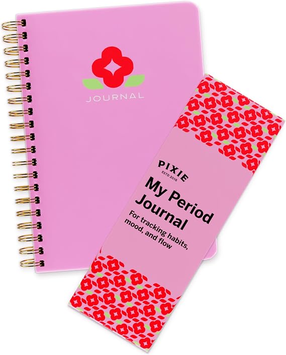 Pixie Period Tracker Journal for Girls 8-12 - Pixies My First Period Notebook with Daily Menstrual Cycle Guided Reflection For Feminine Care - First Period Gifts For Young Girls & Teens