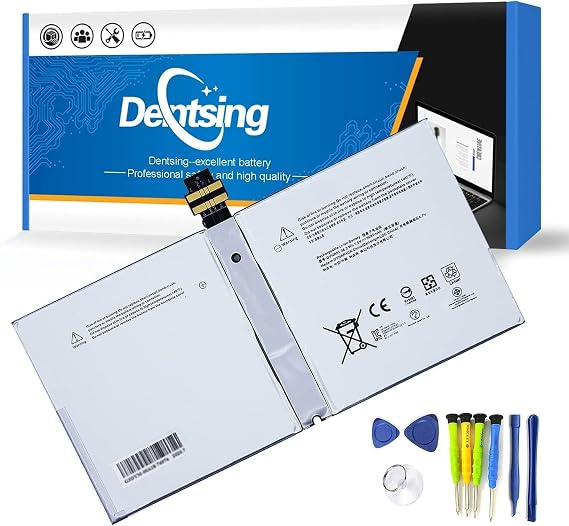 DYNR01 G3HTA027H Laptop Battery Compatible with Microsoft Surface Pro 4 1724 12.3 inch Tablet G3HTA026H 7.5V 38.2Wh 5087mAh with Tools