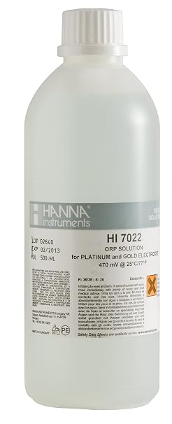 Hanna Instrument HI7022L ORP Test Solution, 470mV, 500mL Bottle