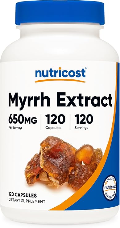 Nutricost Myrrh Extract 120 Capsules for 120 Servings Per Bottle - Gluten Free, Vegetarian, Non-GMO