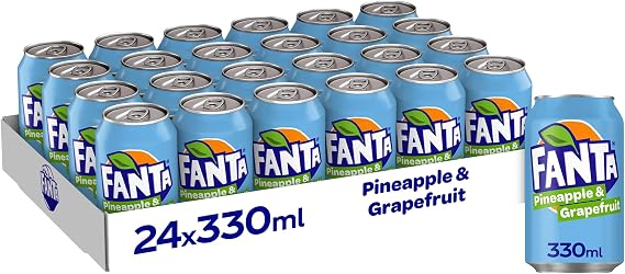 Fanta Can Pineapple & Grapefruit 330 ml (Pack of 24)