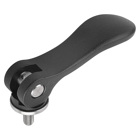 Kipp 04232-2011A4X40 Cam Levers with 3/8-16" External Thread, Inch, Steel Surface Finish, 40 mm Screw Length, Size 2