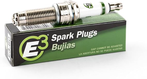E3 Spark Plugs E3.80 Premium Automotive Spark Plug with DiamondFIRE Technology, 12mm, 1.000 Reach, Gasket Seat, Compatible with Late Model Import Applications, Pack of 1