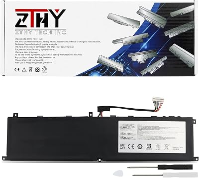 BTY-M6L Battery Replacement for MSI GS65 GS75 Stealth Thin 8RE 8RF 8SD 8SE 8SF 8SG 8RD 9SE 9SF 9SG 10SD 10SE P65 P75 Creator 8RD 8SC 9SC 9SD WS65 8SK 9TM 9TK 9TL 9TJ WS75 10TM 10TL Prestige PS63 8SC