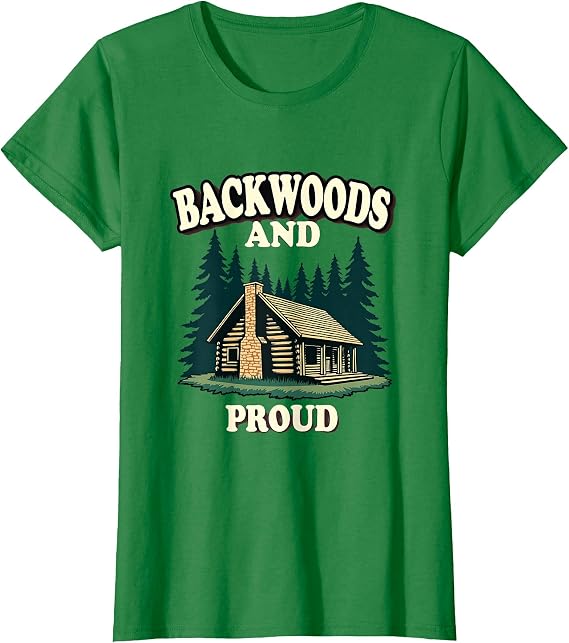 Backwoods and Proud Country Roots Design T-Shirt