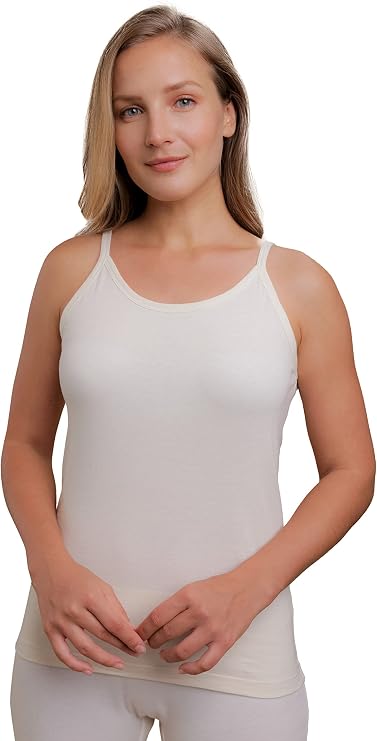 Cottonique Hypoallergenic Camisole for Women with Skin Allergies and Sensitive Skin
