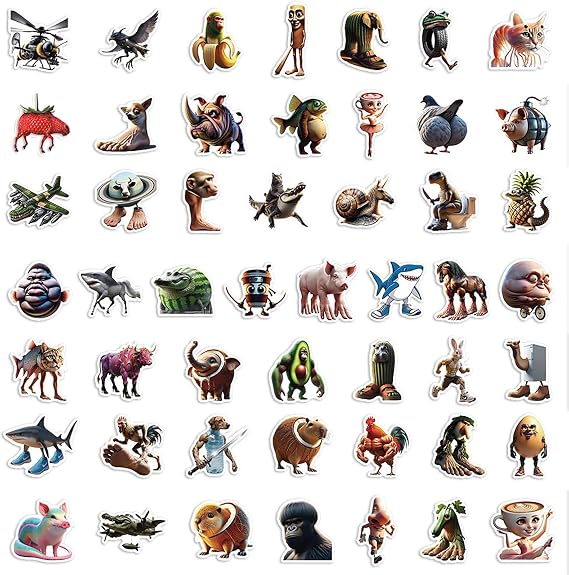 Italian Brainrot Stickers Pack of 200 Pcs