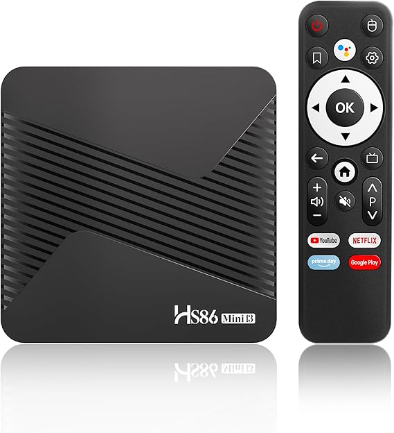 Android TV Box 14.0, Android Box 2GB RAM 16GB ROM, RK3528 Quad-Core, Support 2.4G/5G Dual WiFi, 100M Ethernet Ultral HD 8K Smart TV Box | Supports 64GB Micro SD, HDR10, Bluetooth 5.4 100M Ethernet, 2 × USB 2.0, Voice Remote, streaming player