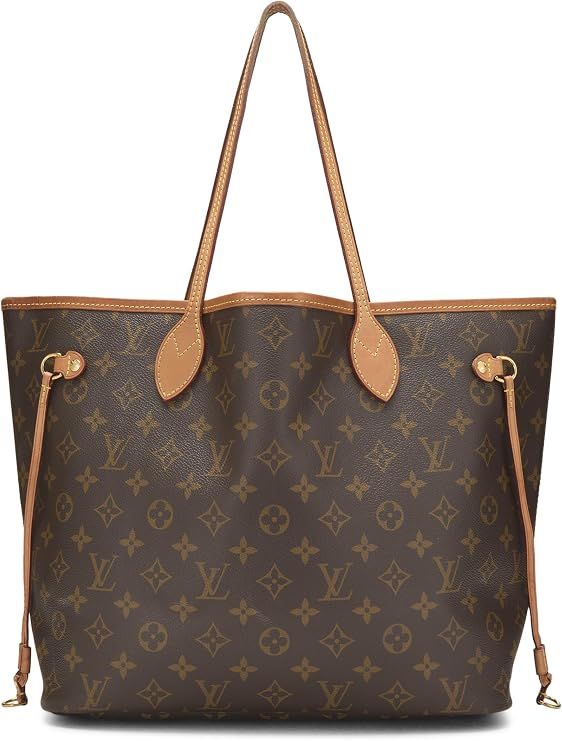 Pre-loved Monogram Canvas Neverfull Tote MM NM, Brown