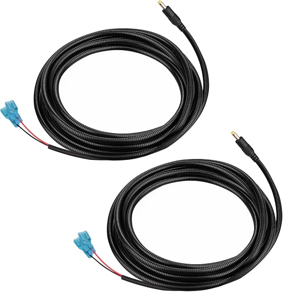 KSK 79-inch Chew Proof Trail Camera Power Cord (2 Pack), 4.0x1.7mm DC External Power Cable, Compatible with Tactacam Reveal, X, XB, SK, Wise Eye, Spartan Gocam, etc