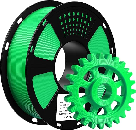 Geeetech ASA Filament 1.75mm Green, 1kg (2.2lbs) Spool 3D Printer Filament