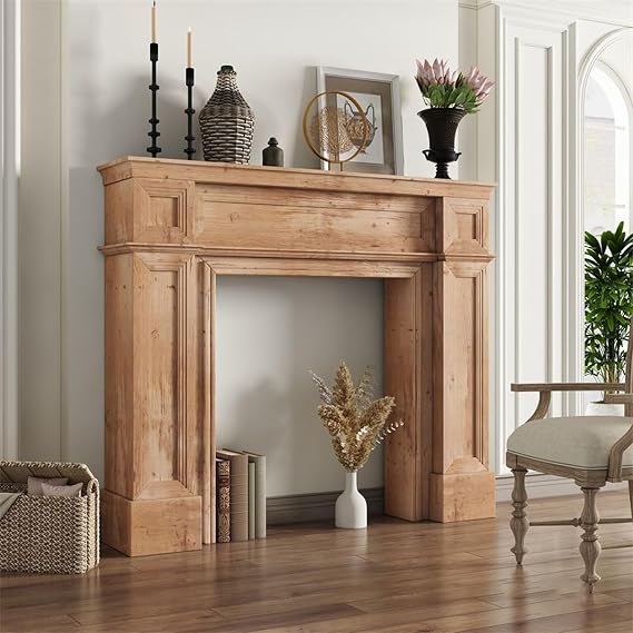 Narrow Console Table, Farmhouse Wooden Sofa Table Small Rustic Entryway Table for Hallway, Behind The Couch, Living Room, Foyer(39 Inch Table, Natural)
