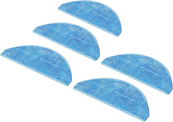 ILIFE A30 Pro Robot Vacuum Replacement Mop Cloths, 5 Pcs