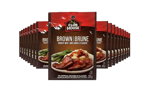 Club House, Brown Gravy Mix, (25g/1oz.,) 12 pack (Imported from Canada)