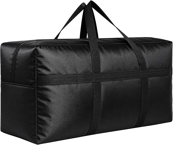 DoYiKe Extra Large Storage Duffle Bag with Zippers and Handles, Big Foldable Duffle Bag for Travel