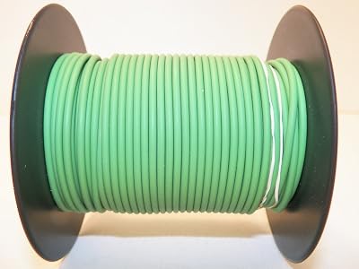 Light Green, 18 GA Gauge AWG GXL Wire, 100 Spool, for Automotive, Truck, Motorcycle, RV. General Purpose Copper .94 O.D. Abrasion Resistance, High Heat