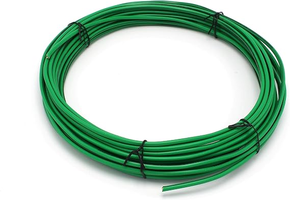 THE CIMPLE CO 14 AWG Insulated Solid Copper THHN/THWN Wire 100 FT - 14 Gauge Ground Wire for Electrical Grounding in Residential, Commercial, Industrial Buildings - 100 Feet (30 Meters), Green