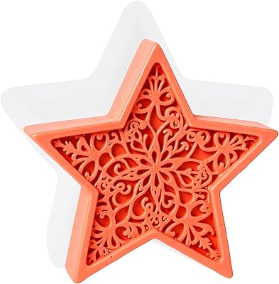 XIAOSHUI 3D Star Candle Silicone Mold Star Resin Casting Molds for Candle Making Aromatherapy Candles Gypsum Polymer Clay Craft Candle Home Decorate