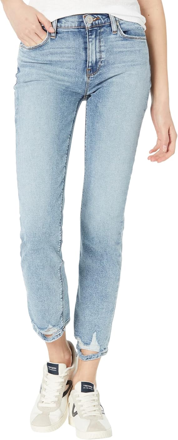 HUDSON Womens Nico Mid Rise, Straight Leg Jean