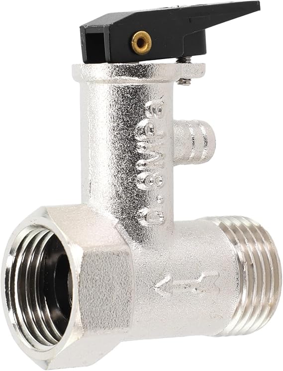 Electric Water Heater Check Valve, Boiler Security Pressure Relief Valve, Adjustable Brass Pressure Relief Valve 1/2Inch Threads