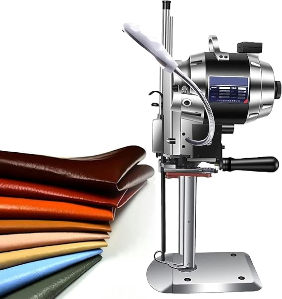 1100W Industrial Fabric Cutter Machine, Large Electric Rotary Fabric Cutter Cloth, Vertical Electric Cloth Cutting Machine