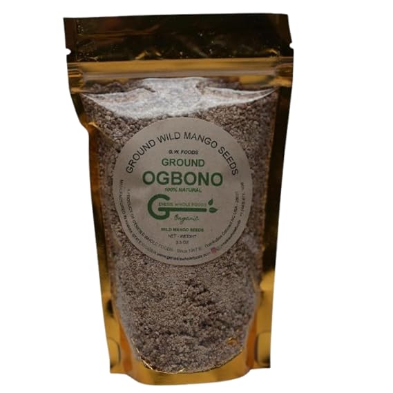 GWFs Ogbono Ground 3 oz Premium Nigerian Food Ingredient Authentic West African Ogbono Seeds for Traditional Nigerian Soups and Stews