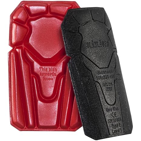 BLAKLADER 4048: Top Load Kneepad, Color: Black/Red (404812039956)