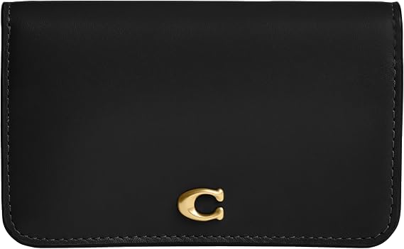 Coach Womens Essential Slim Card Case Black One Size One Size
