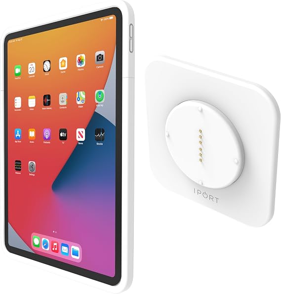 Connect PRO Complete WallStation System - Includes 10.2 iPad case Compatible with 9th, 8th, and 7th Generation iPads (White) + WallStation (White)