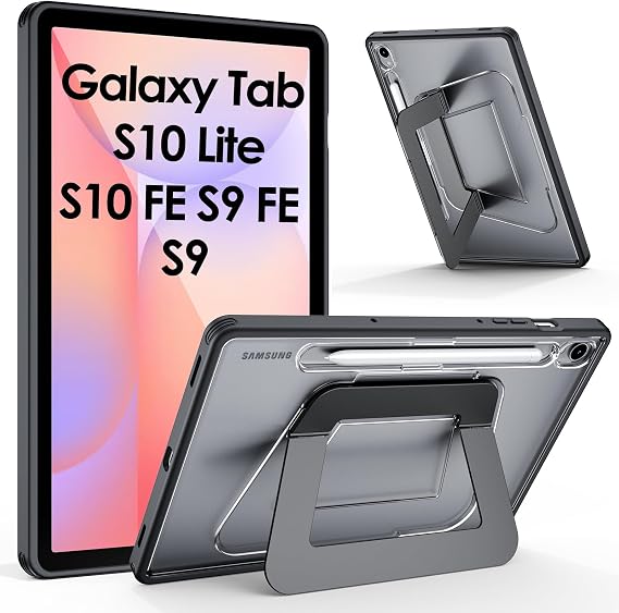JUQITECH Kickstand Case for Samsung Galaxy Tab S10 Lite S10 FE S9 FE S9